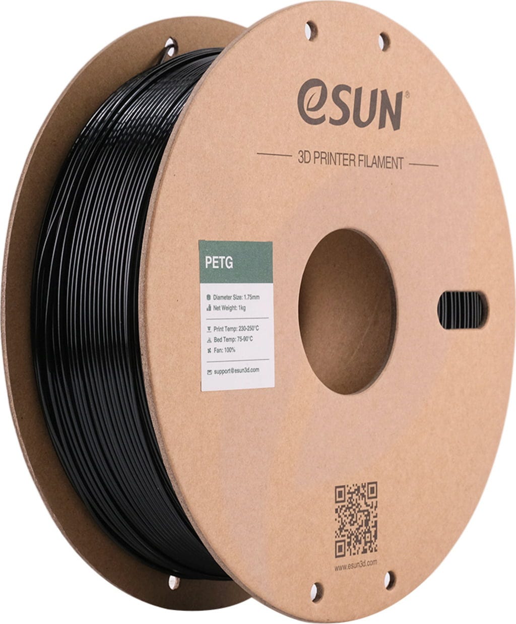 eSUN PETG FILAMENT HYPER BLACK 1.75 MM 1 KG