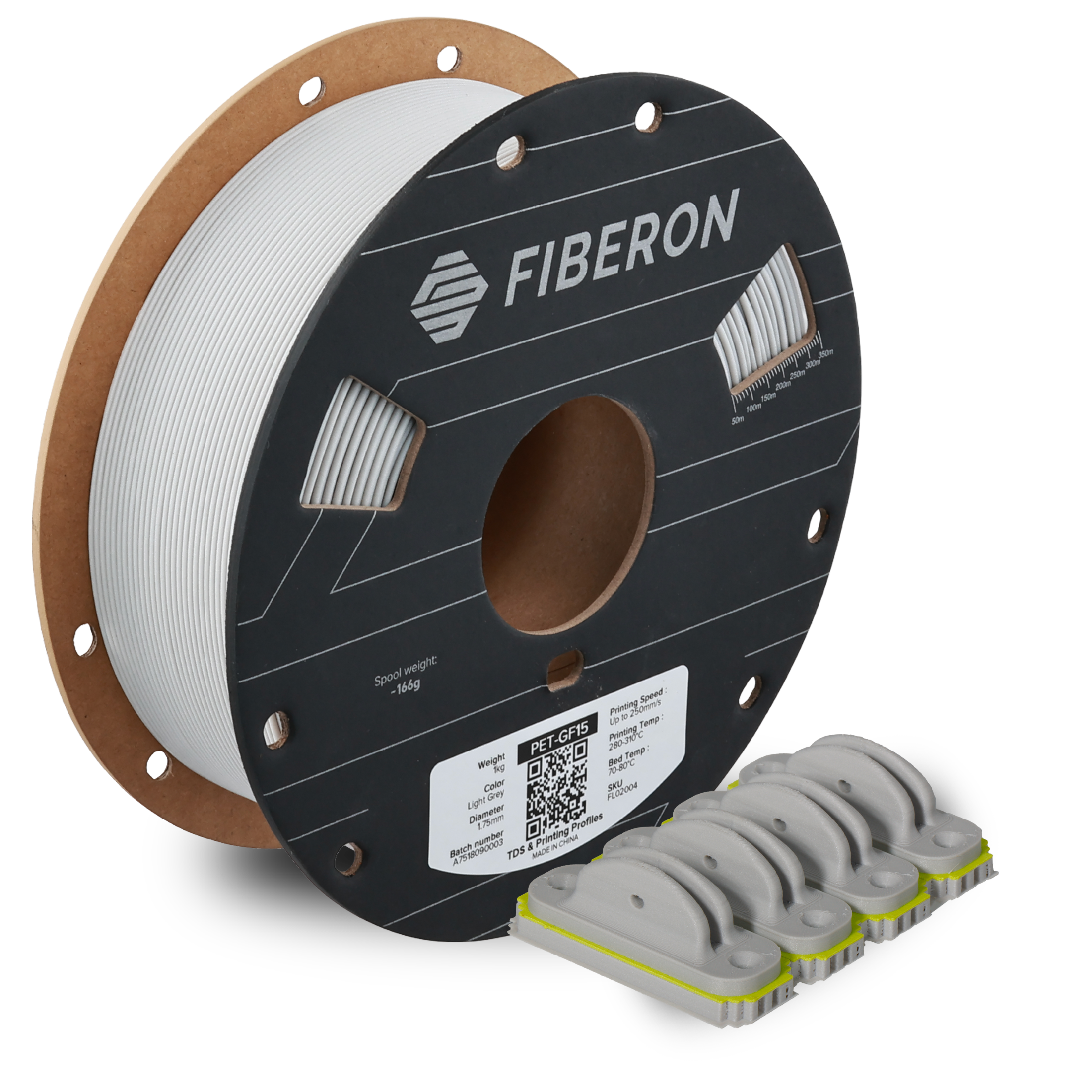 Polymaker Fiberon PET-GF15 Light Grey 1.75 mm 1KG