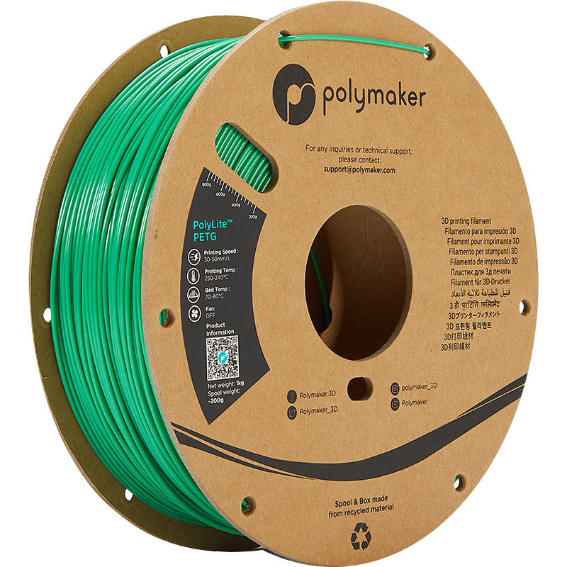 Polymaker PolyLite PETG Green 1.75 mm 1KG