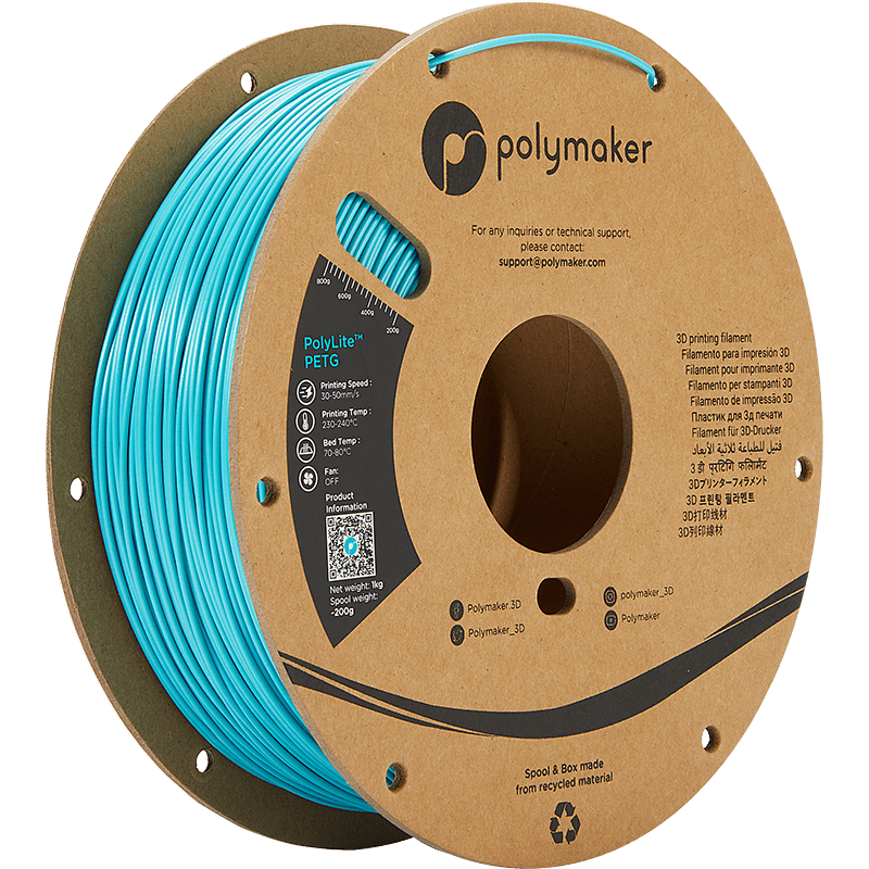 Polymaker PolyLite PETG TEAL 1.75 mm 1KG