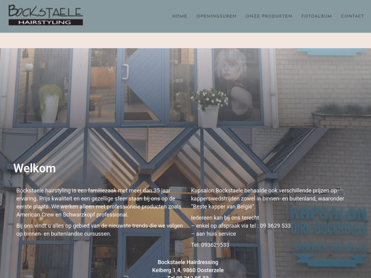 Screenshot Bockstaele Hairstyling – Bockstaele Hairstyling