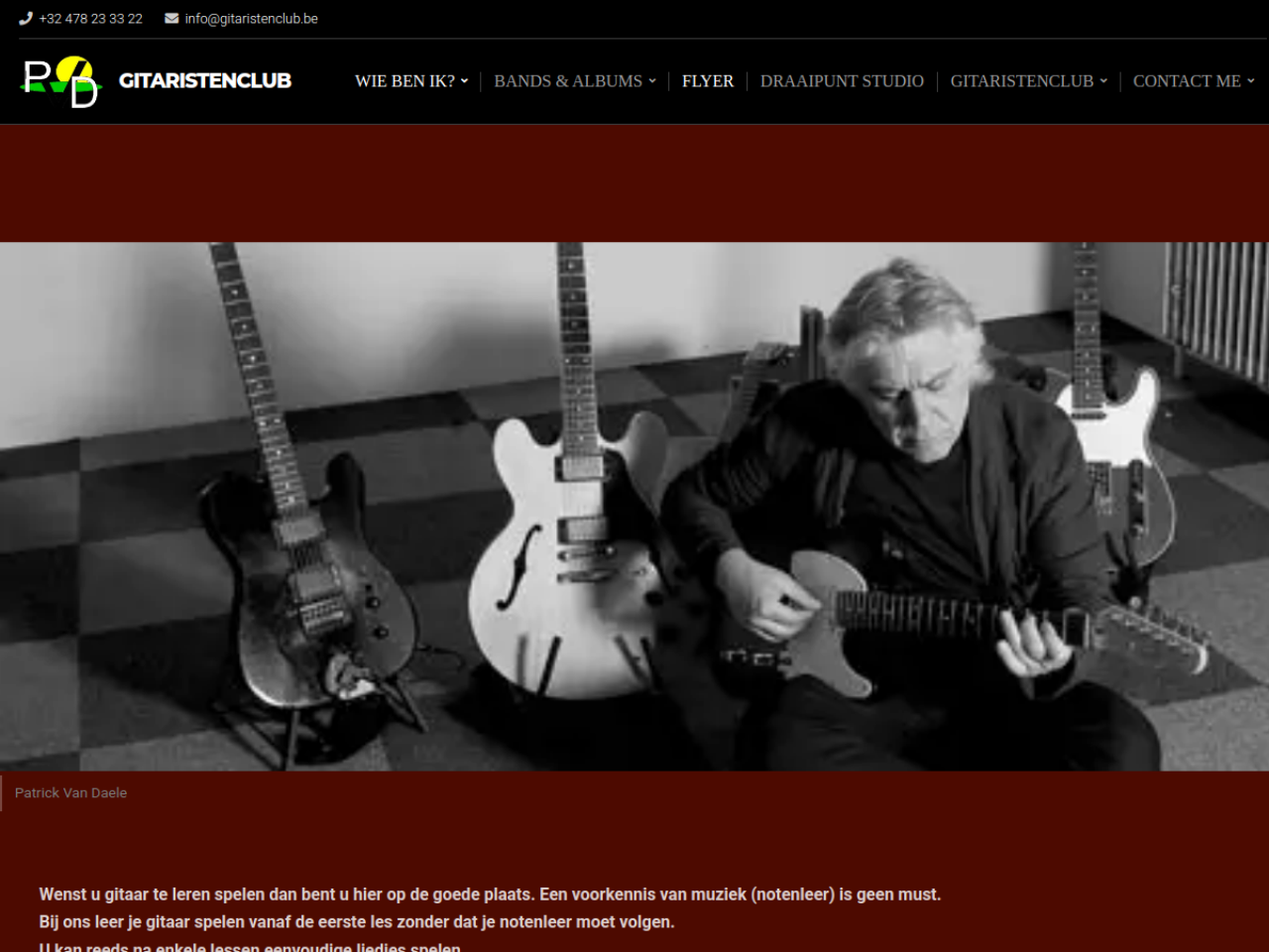 Screenshot Gitaristenclub – Gitaristenclub, leer gitaar zonder voorkennis of notenleer