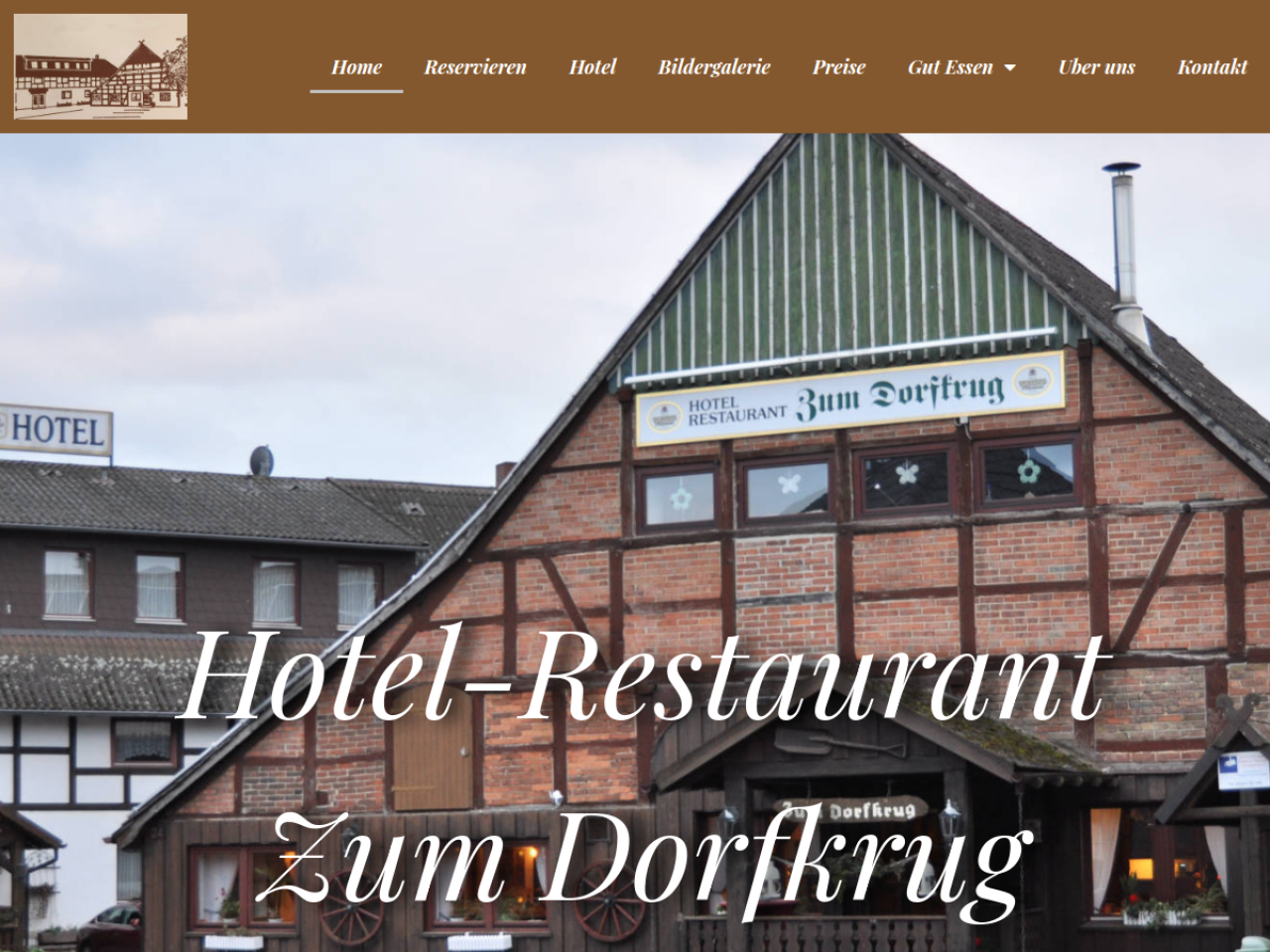 Screenshot hotel zum dorfkrug – Das Restaurant