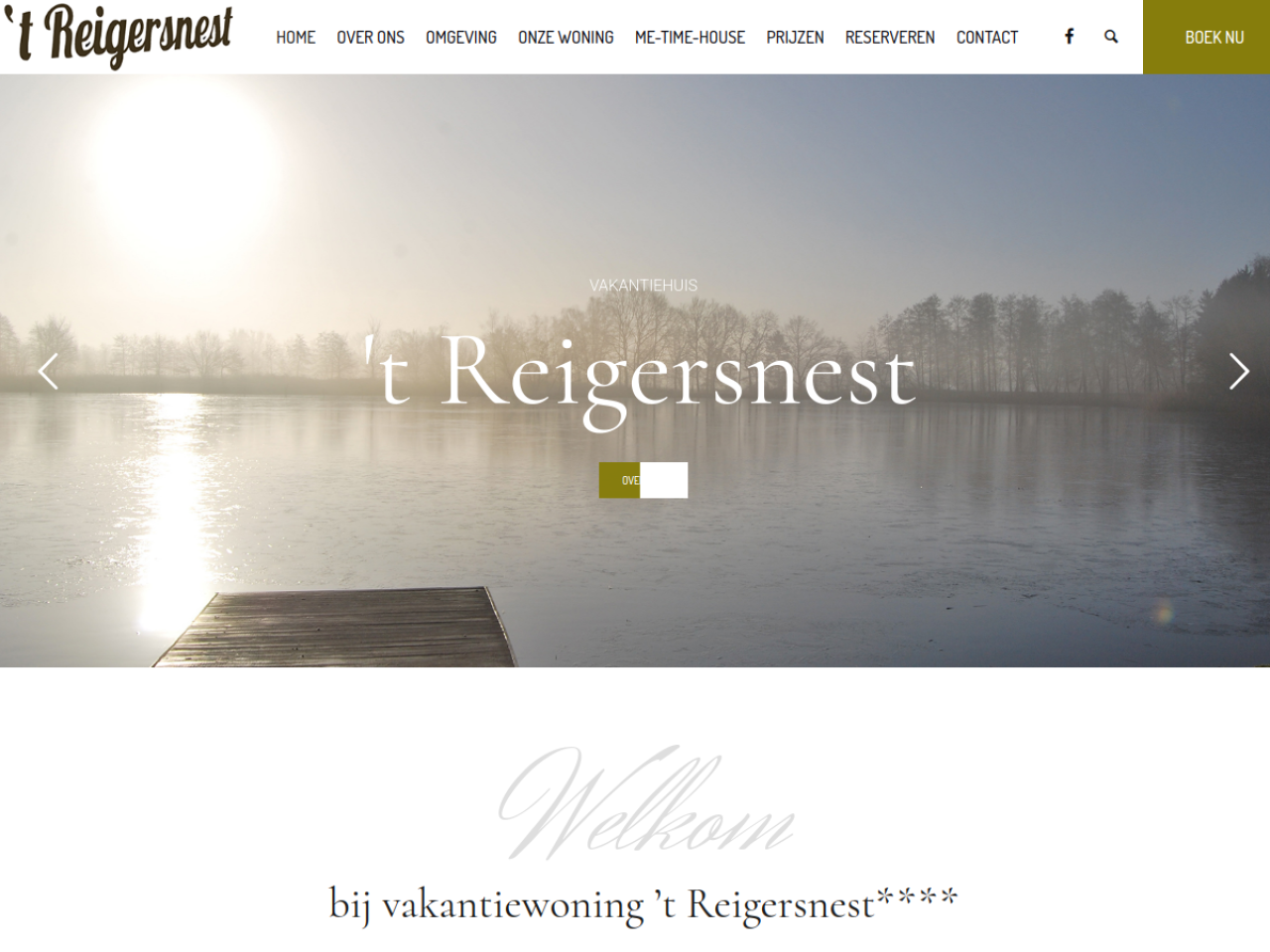 Screenshot 't Reigersnest – Vakantiehuis 't Reigersnest